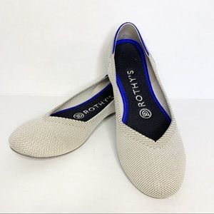 Rothy’s Light Gray Ballet Slip-on Size 6